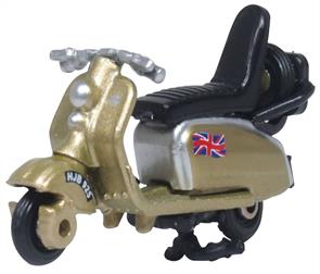 Oxford Diecast 76SC004 1/76th Scooter Gold