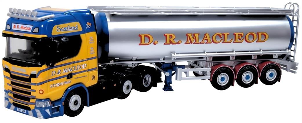 Oxford Diecast 1/76 76SNG003 D R Macleod Scania New Generation S Cylindrical Tanker