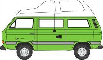 Oxford Diecast 76T25011 1/76th VW T25 Camper Liana Green