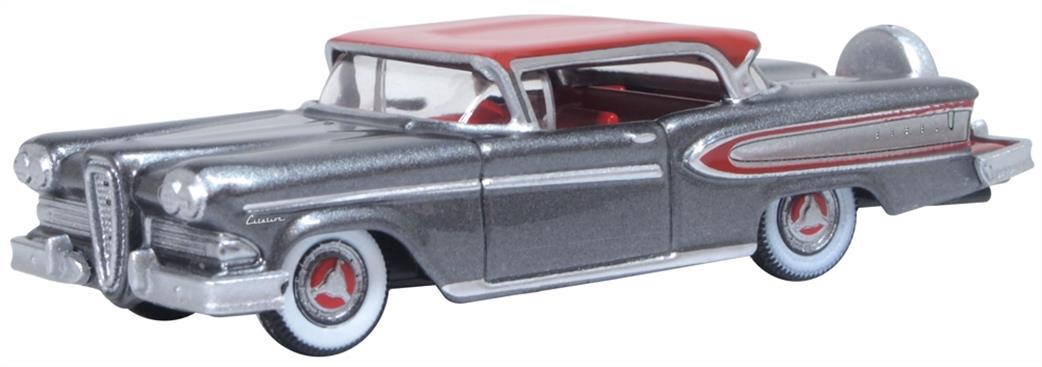 Oxford Diecast 1/87 87ED58008 Silver Gray/Ember Red Edsel Citation 1958