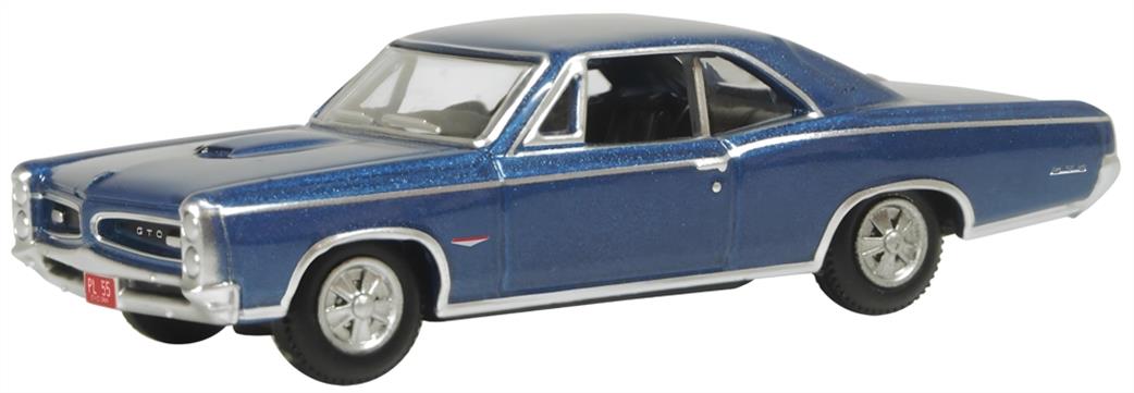 Oxford Diecast 1/87 87PG66001 Pontiac GTO 1966 Fontaine Blue
