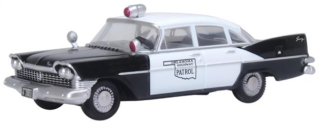 Oxford Diecast 87PS59001 1/87th Plymouth Savoy Sedan 1959 California Highway Patrol