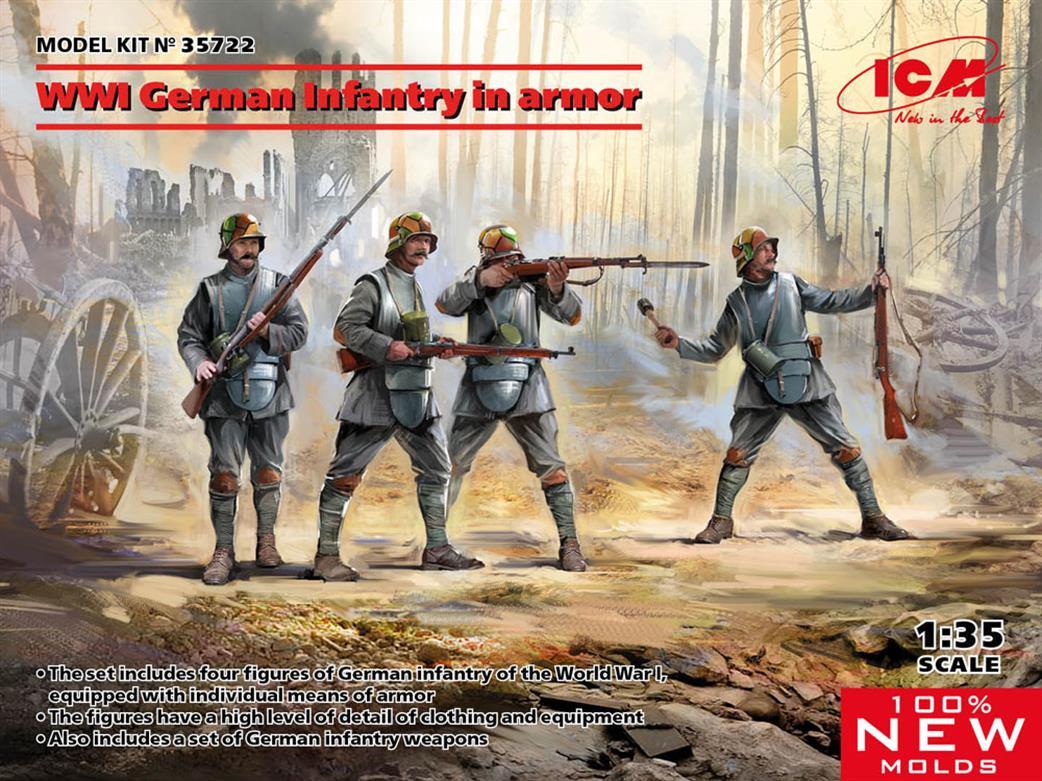 ICM 1/35 35722 German Infantry In Armour Figure Set