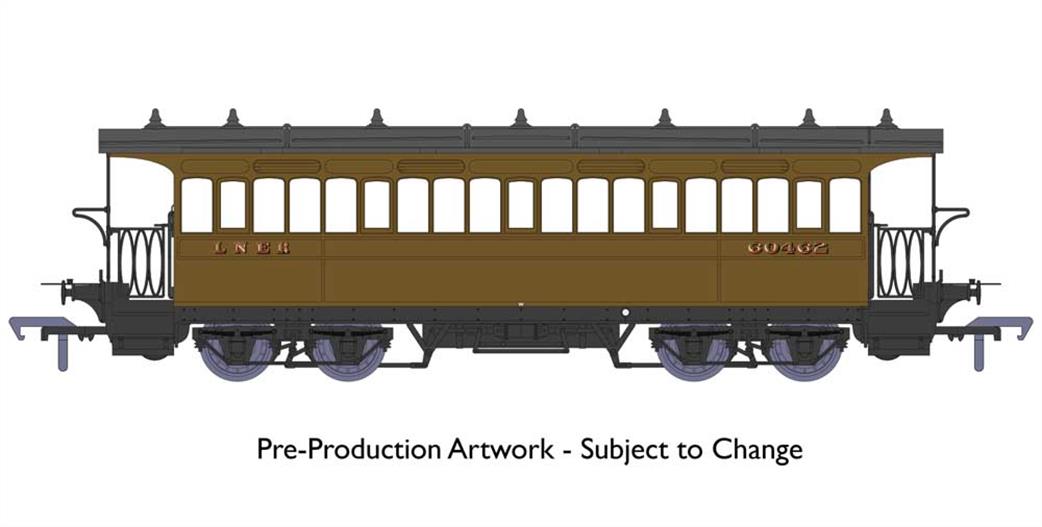 Rapido Trains OO 919002 LNER 60462 Wisbech & Upwell Tramway Bogie Coach LNER Brown Livery