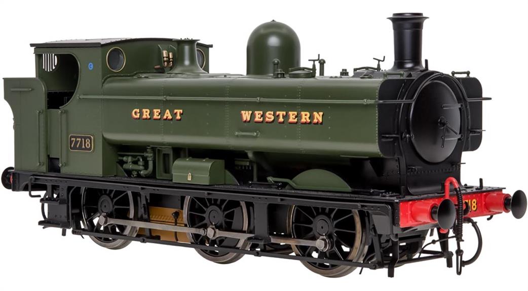 Dapol O Gauge 7S-007-013S GWR 7718 Rivetted Tank 57xx Pannier Tank Green Lettered GREAT WESTERN DCC Sound
