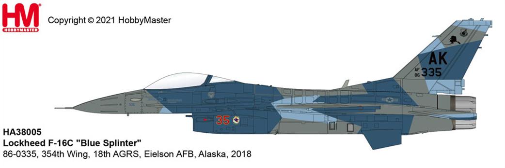 Hobby Master 1/72 HA38005 Lockheed F-16C Blue Splinter Alaska