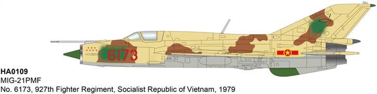 "MIG-21PMF No. 6173, 927th Fighter Regiment, Socialist Republic of Vietnam, 1979"