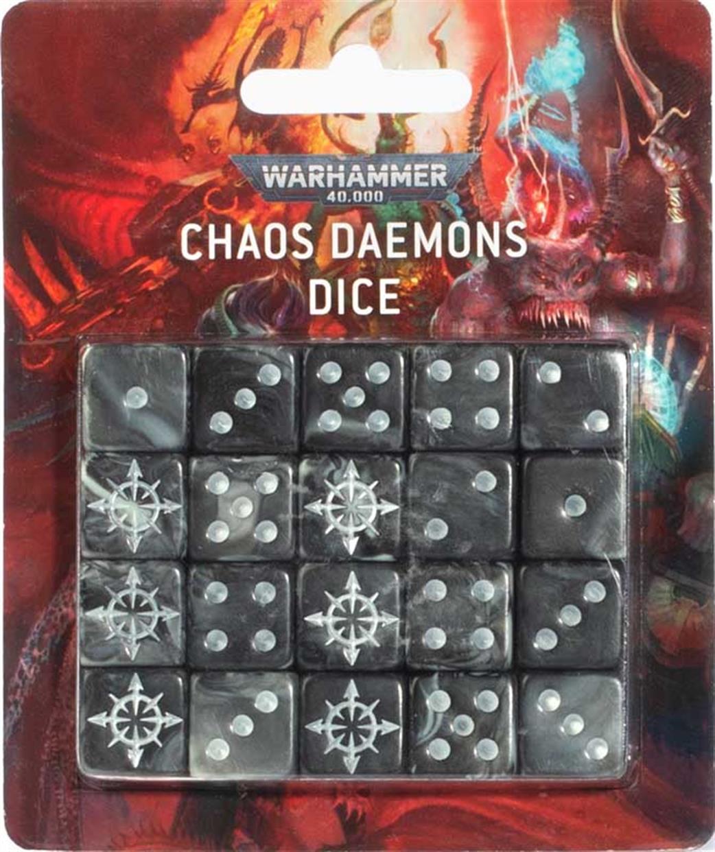 Games Workshop  97-52 Chaos Daemons Marine Dice Set