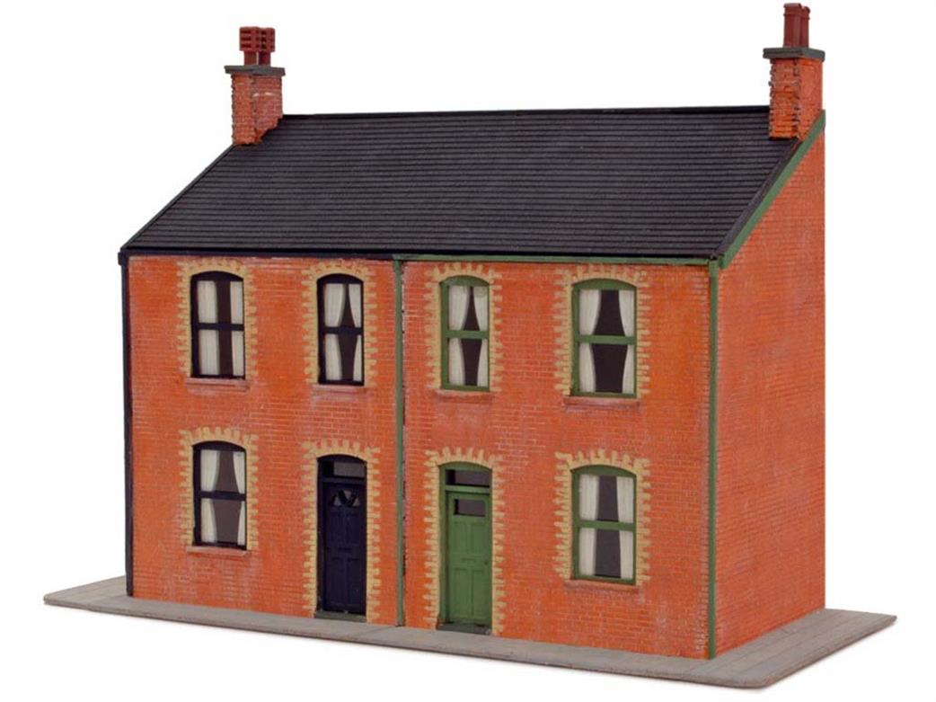 Peco OO LK-206 Low Relief Victorian House Fronts Laser Cut Wood Kit
