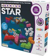 The aim of each of the 165,888 possible puzzles is to complete the star using the eleven coloured shapes, once the seven ‘blockers’ have been positioned. There may be times when it seems impossible, but there will ALWAYS be at least one solution... and that’s why it’s called The Genius Star!