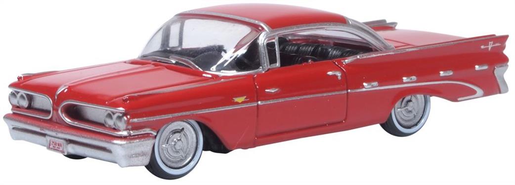 Oxford Diecast 1/87 87PB59005 Pontiac Bonneville Coupe 1959 Mandalay Red