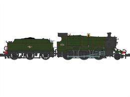 Dapol have announced the addition of the GWR 43xx mogul to their range of N gauge model locomotives.Designed by G J Churchward as part of his range of standard locomotive types theses models were modern and powerful locomotives when introduced in 1911. 342 were built by 1932, forming the backbone of the GWR mixed traffic motive power fleet for many years, members of the class lasting until the end of steam on the Western region.Model of 7310 finished in British Railways green livery with later crestDCC Ready with sockets for NEXT-18 decoder. Production planned for Q1 2024