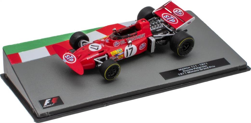 MAG 1/43 MAG NS044 March 711 Ronnie Peterson 1971 Monaco Grand Prix F1 Collection