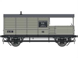 Announced Autumn 2022, planned production Late 2023.A highly detailed model of the GWRs standard 24-feet length goods train brake van, introduced from 1912 and built, with many detail differences, until 1950. The long wheelbase of these vans gave the guard a good ride, with a very effective hand brake and a large cabin which allowed extra crew to be accommodated. This model finished as diagram AA15 Toad number W17953 in British Railways grey livery. This diagram featured self-contained style buffers and J hanger type secondary suspension.