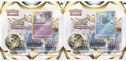 You will be sent one at random, unless otherwise specified, subject to availability.Pack contains:3 * Silver Tempest Boosters1 * Promo (either Manaphy or Togetic)1 * Coin