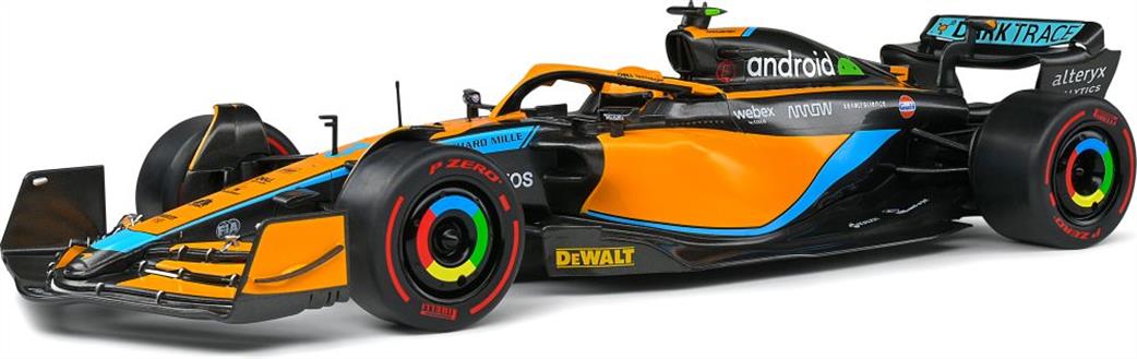Solido 1809101 McLaren MCL36 2022 Australian GP D.Ricciardo F1 Race Car Model 1/18