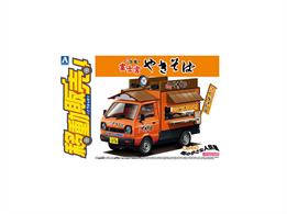Aoshima 06406 1/24 Catering Van Yakisoba KitThe 1/24 Catering Machine Series is a fun and realistic series of various mobile catering vehicles that appear in various scenes such as neighborhood supermarkets, office districts, and event venues!