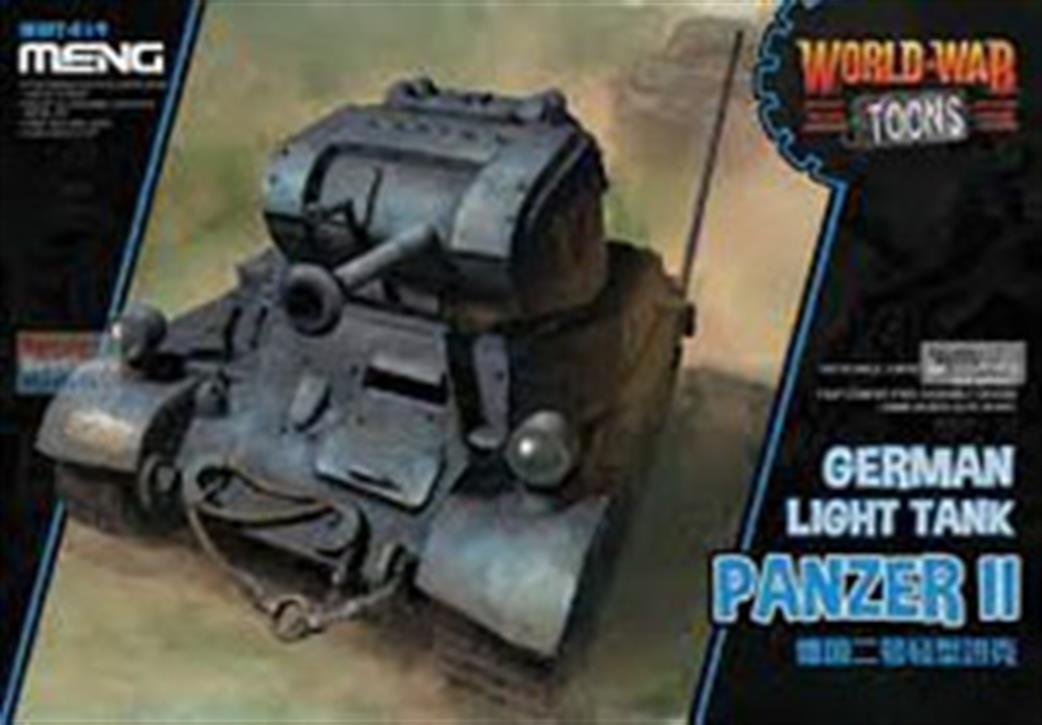 Meng WWT-019 World War Toon German Light Tank Panzer II Kit