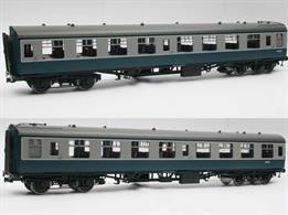 The second batch of these highly detailed and finely moulded models of the British Railways standard mark 1 design coaches will feature the later external window frames. These frames were introduced with the later batches of the Mk.1 coaches  to make a better seal between the curved body profile and flat glazing units. Many earlier build coaches also received them retro-fitted to resolve bodyside rusting around the window corners.Lionheart O Gauge BR Mk.1 SO Second class Open plan seating coach W3791 in blue &amp; grey livery.