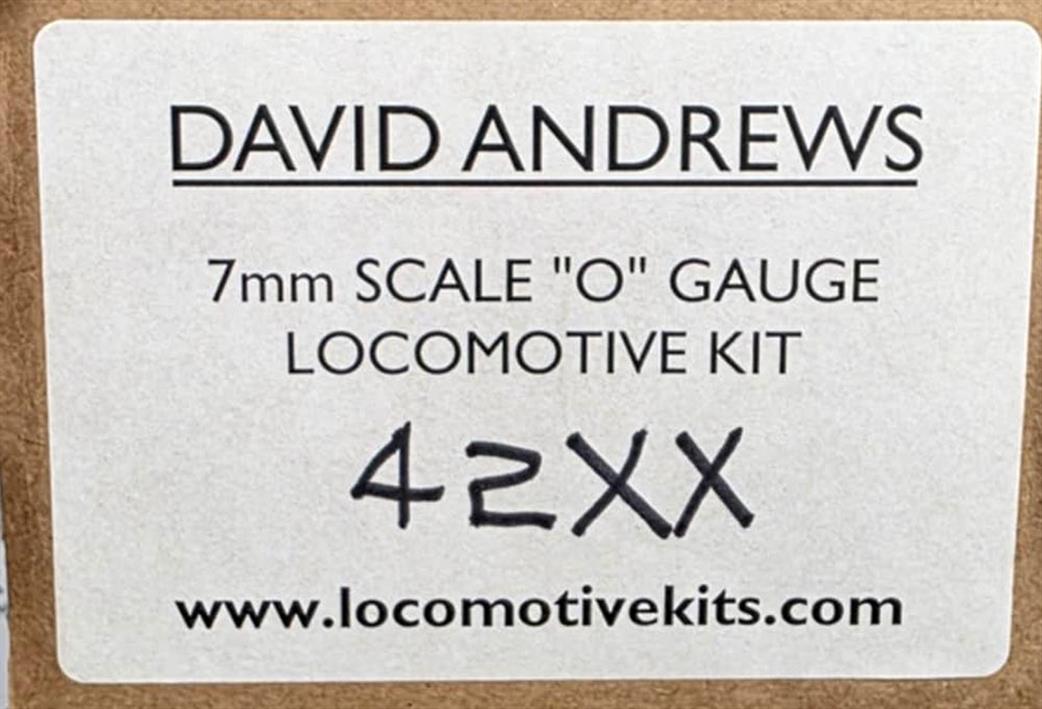Preowned O Gauge SH38 David Andrews 42/52xx Straight Frame Kit with wheels and motor
