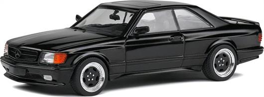 Solido 4310901 1/43rd Mercedes Benz 560 SEC AMG Wide Body Black Uni 1990