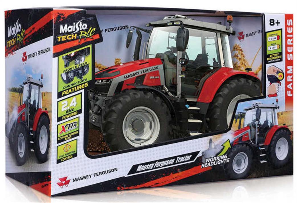 Maisto 1/16 M82724 Massey Fergusson 2.4ghz RC Tractor with Snow Plough