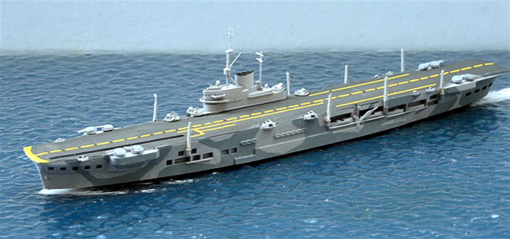John's Model Shipyard 1/1200 RN202 HMS Illustrious, a kit of the Royal Navy aircraft carrier in WW2