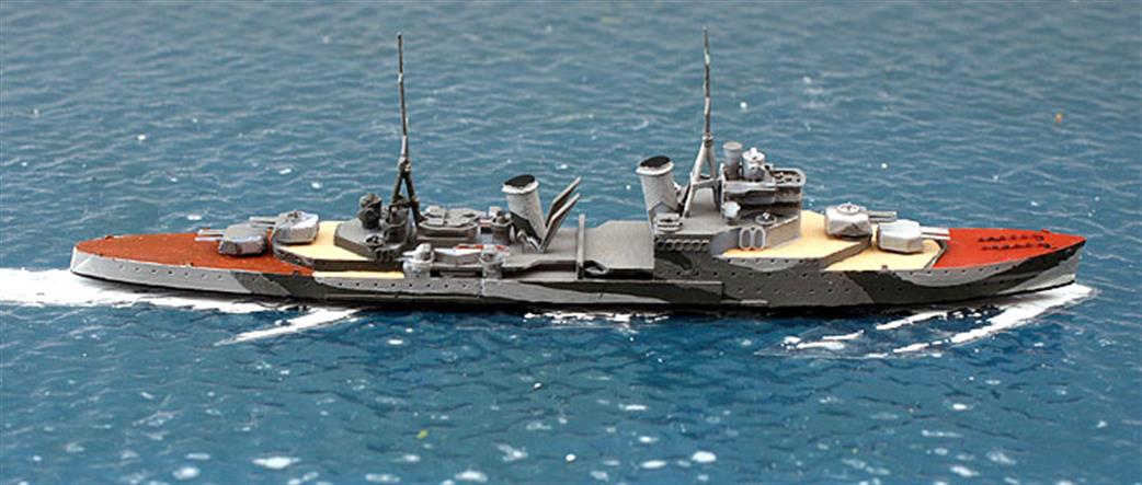 John's Model Shipyard 1/1200 RN305 British Town-class WW2 Light cruiser square bridge waterline kit