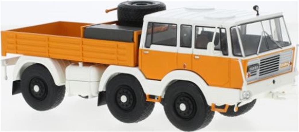 IXO 1/43 TRU039 Tatra 813 8x8 Orange/White 1968 Diecast Model