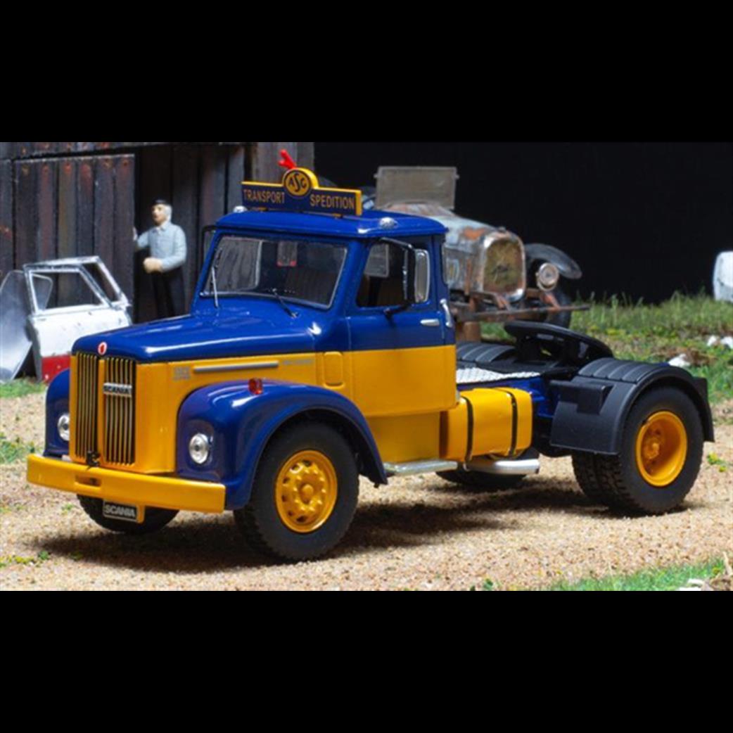 IXO 1/43 TR122 Scania 11 Super Blue/Yellow 1953 Diecast Model
