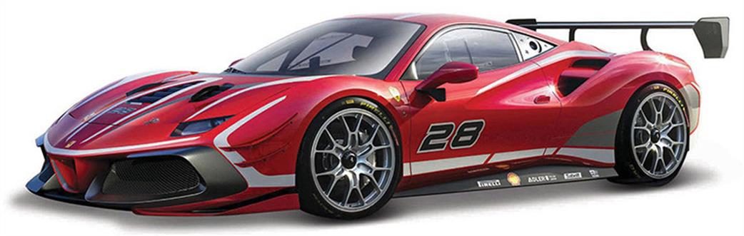 Burago 1/43 B18-36309 Ferrari Racing 488 Challenge EVO 2022 Diecast Model