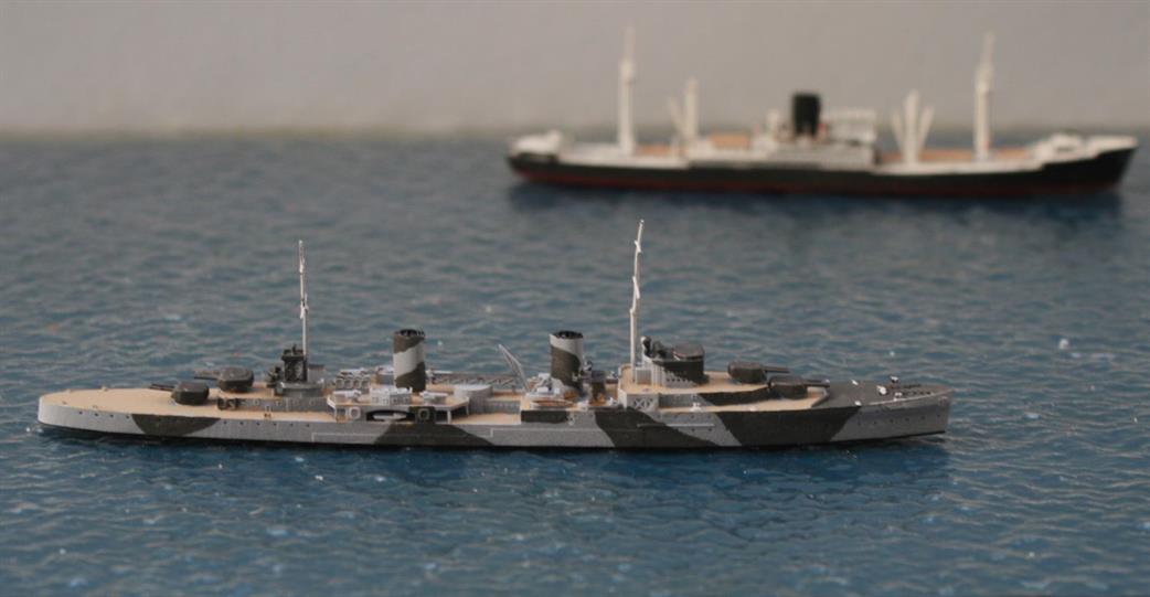 John's Model Shipyard RN326 HMAS Sydney in WW2 a kit to make the light cruiser 1/1200