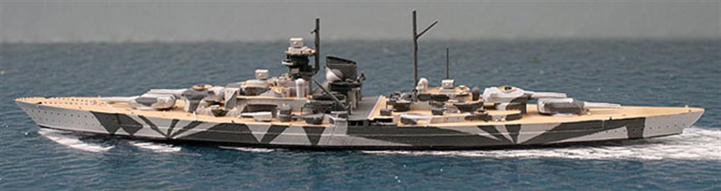 John's Model Shipyard KM101 Tirpitz a kit to make the German WW2 battleship 1/1200