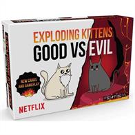 New rules. New Kittens. New mayhem. This version of Exploding Kittens features new cards and gameplay based on the Netflix animated series Exploding Kittens, premiering near the end of 2023. It's still the highly-strategic kitty powered version of Russian Roulette you know and love with new Armageddon Cards which set up an epic battle of Good vs. Evil. Outsmart your opponent. Try not to explode. The last player left alive wins.
