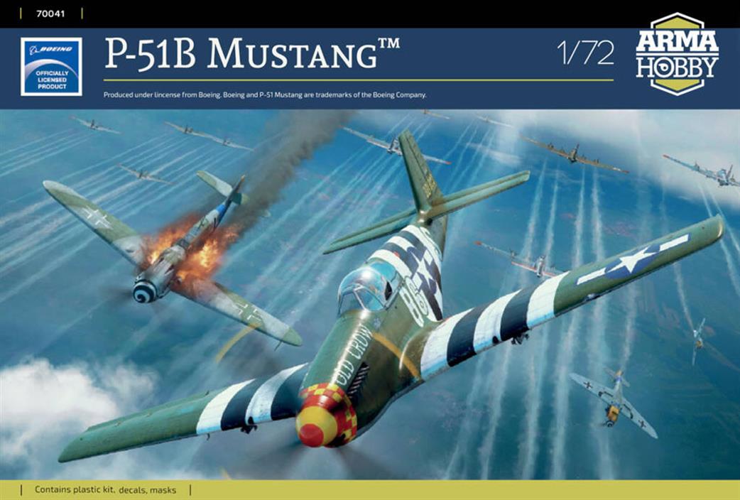 Arma Hobby 1/72 70041 P-51B  Mustang Expert Version Quality Plastic Kit