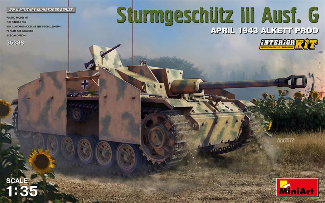 MiniArt 1/35 35338 Sturmgeschutz III Ausf. G APRIL 1943 ALKETT PROD. INTERIOR KIT
