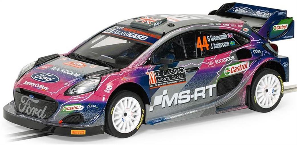 Scalextric 1/32 C4449 Ford Puma WRC Gus Greensmith Slot car Model