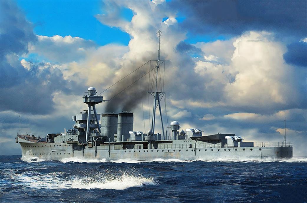 Trumpeter 1/700 06741 HMS Calcutta RN C Class Light Cruiser Kit