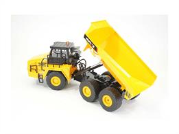 Modeled on the super-sized, heavy duty articulated dump trucks used to transport loads over rough terrain this 1/16th scale, 11 function version is perfect for some small scale quarry jobs. With the truck bed mounted separate to the cab, the articulated dump truck can make tighter corners and have more fleibility to move over rugged spots, unlike fixed trucks. With authentic engine sound and cab LED warning light it’s ready to take on the heavy jobs.