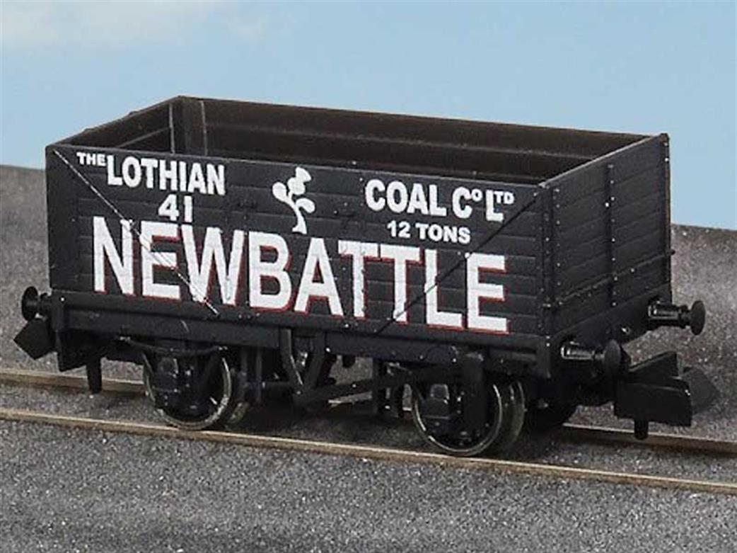 Peco N NR-7013P Newbattle Lothian Coal Co 7 Plank Open Coal Wagon 41 New 9ft Wheelbase Model