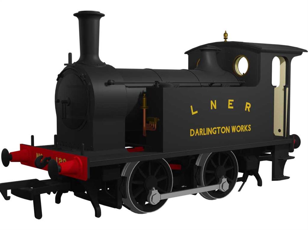 Rapido Trains 932004 LNER 129 Wordsell H Class 0-4-0T LNER Class Y7 LNER Black Darlington Works Livery OO