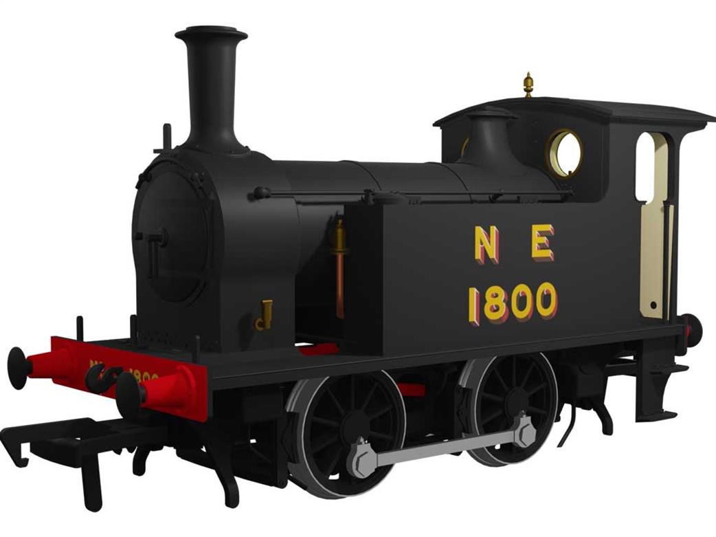 Rapido Trains 932005 LNER 1800 Wordsell H Class 0-4-0T LNER Class Y7 Wartime Black Livery Lettered N E OO