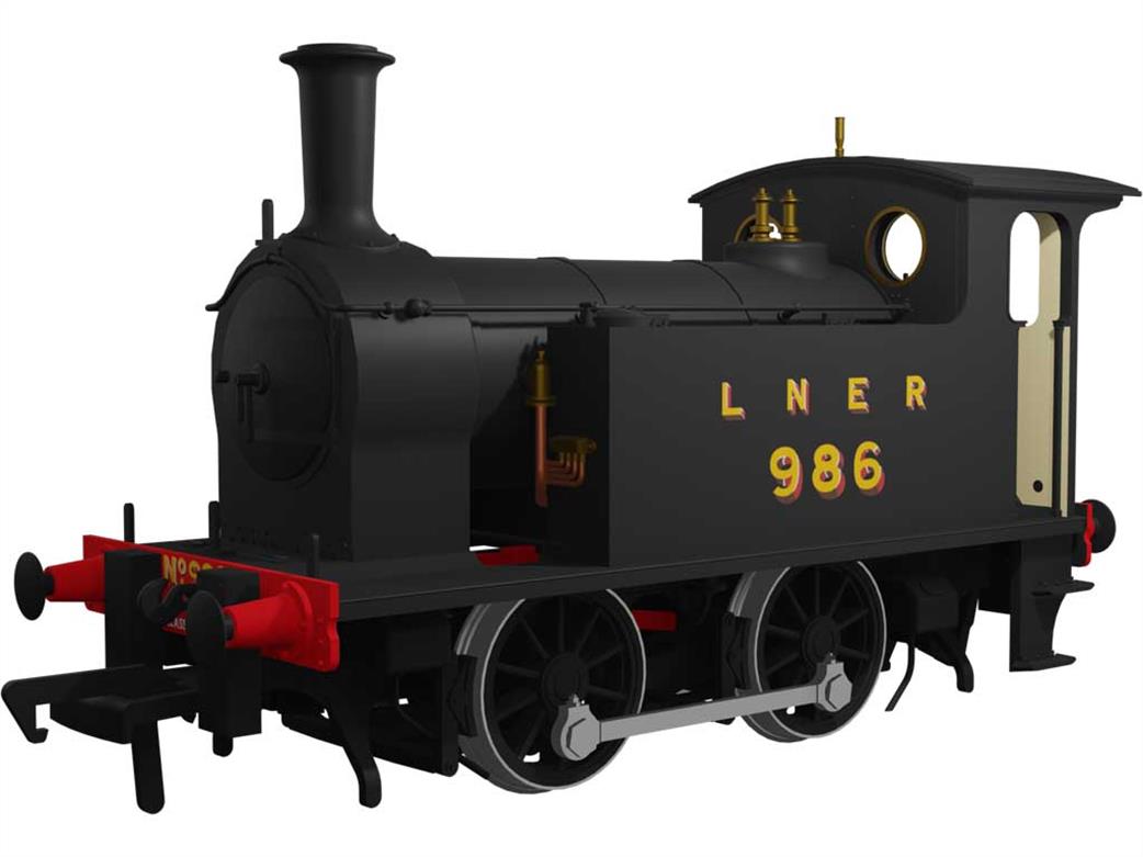 Rapido Trains OO 932006 LNER 986 Wordsell H Class 0-4-0T LNER Class Y7 LNER Plain Black Livery