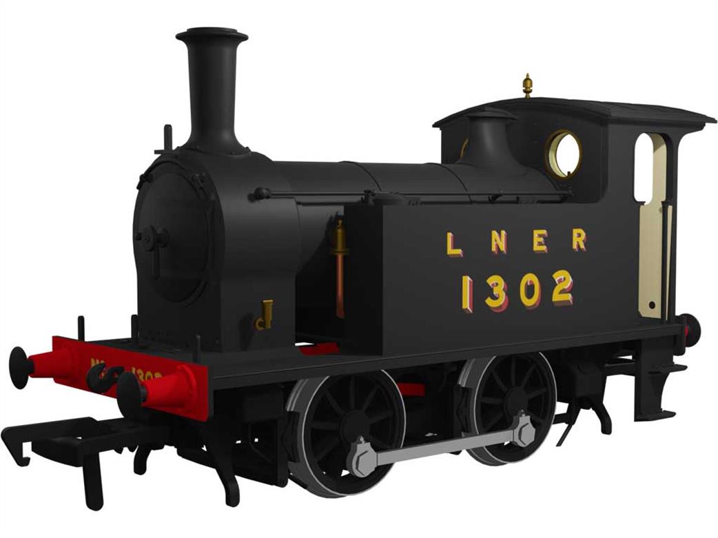 Rapido Trains OO 932007 LNER 1302 Wordsell H Class 0-4-0T LNER Class Y7 LNER Plain Black Livery