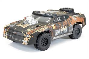 When the roads have been destroyed in a post-apocalyptic world the Rokatan could be the savior as you drive across wasteland in the quest to survive. Ok, it’s a little dramatic for an R/C car, but you are free to let your imagination run away as you think about escaping biker gangs and tyrants with the new 3S powered 4wd Rokatan from FTX. Length: 600mm Width: 300mm Height: 205mm Weight: 2700G REQUIRED TO COMPLETE 4 x AA Batteries