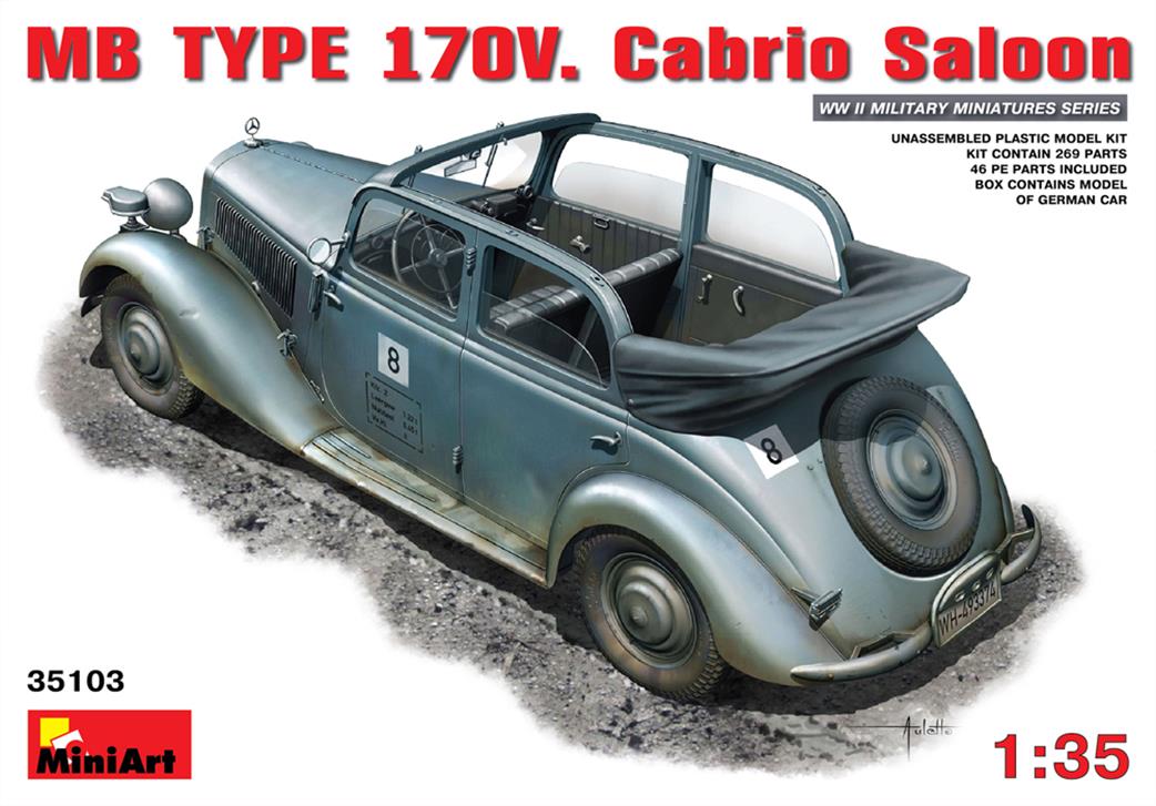 MiniArt 1/35 35103 MV Type 170V Cabrio Saloon Staff Car
