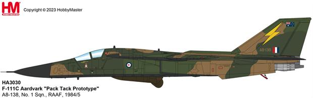 "F-111C Aardvark ""Pack Tack Prototype"" A8-138, No. 1 Sqn., RAAF, 1984/5"