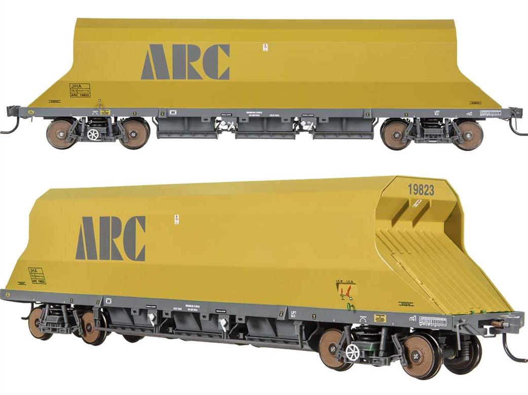 Dapol OO 4F-081-102 ARC 19841 JHA Middle Hopper Wagon PDS Type ARC Mustard Yellow & Grey