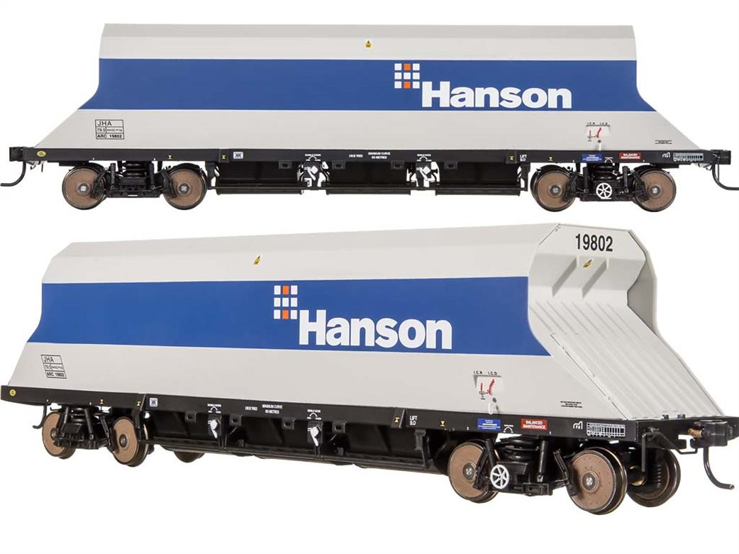 Dapol OO 4F-081-106 ARC 19833 JHA Middle Hopper Wagon PDS Type Hanson Blue & Grey