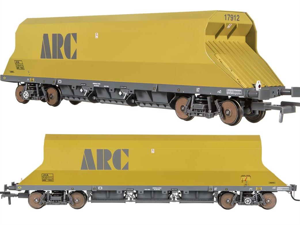 Dapol OO 4F-081-002 ARC 17918 JHA End Hopper Wagon PDS Type ARC Mustard Yellow & Grey